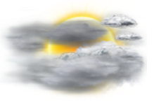 Predpoveď:  Mostly cloudy and cooler. Precipitation possible within 12 hours, possibly heavy at times. Windy. 